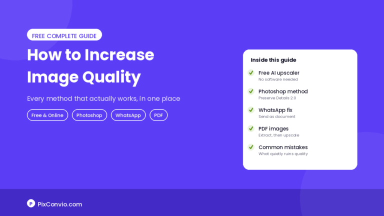 increase image quality